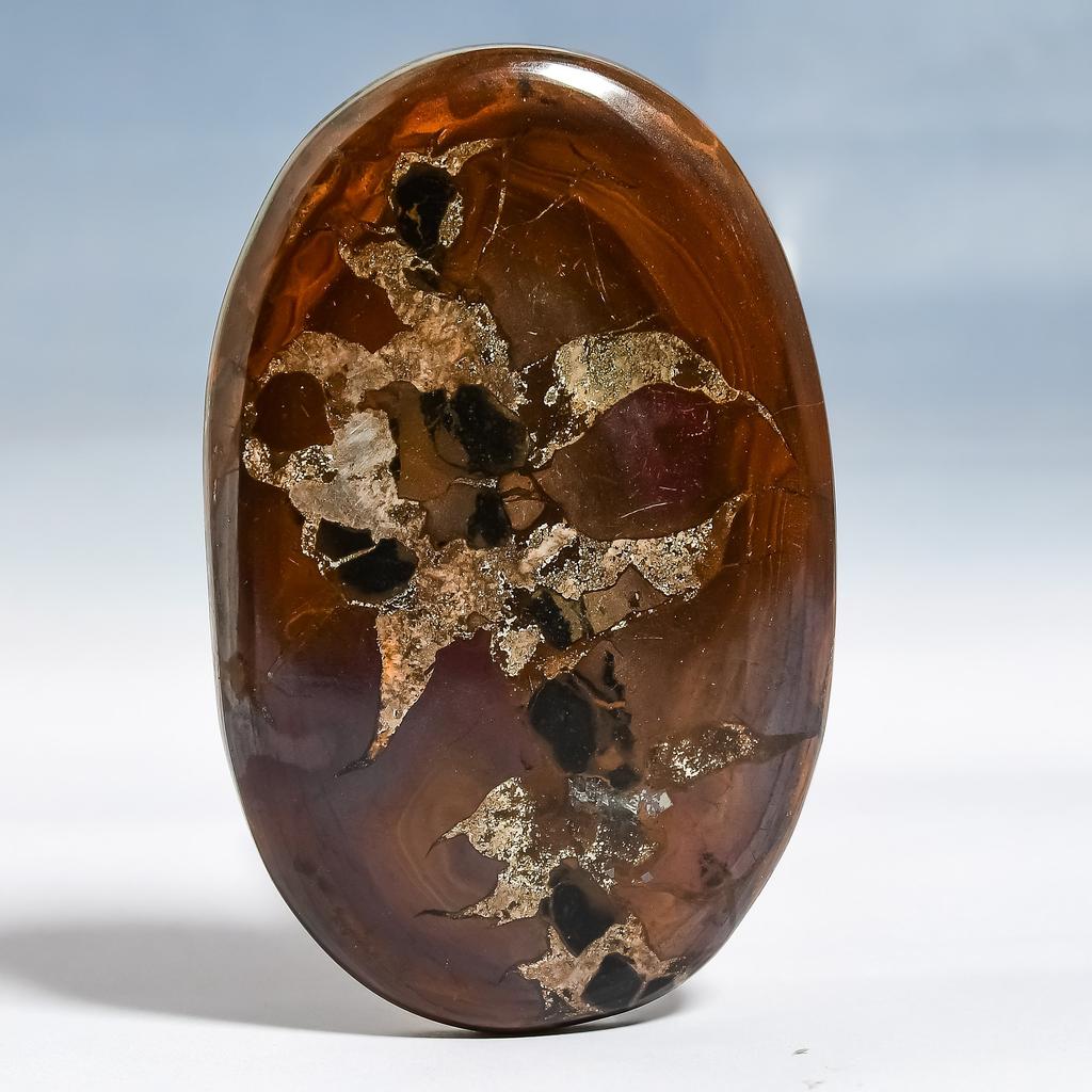 Mud Crack Fossil 3.9x6.1mm Natural Cabochon Fine Loose Gemstone 120.8Cts.