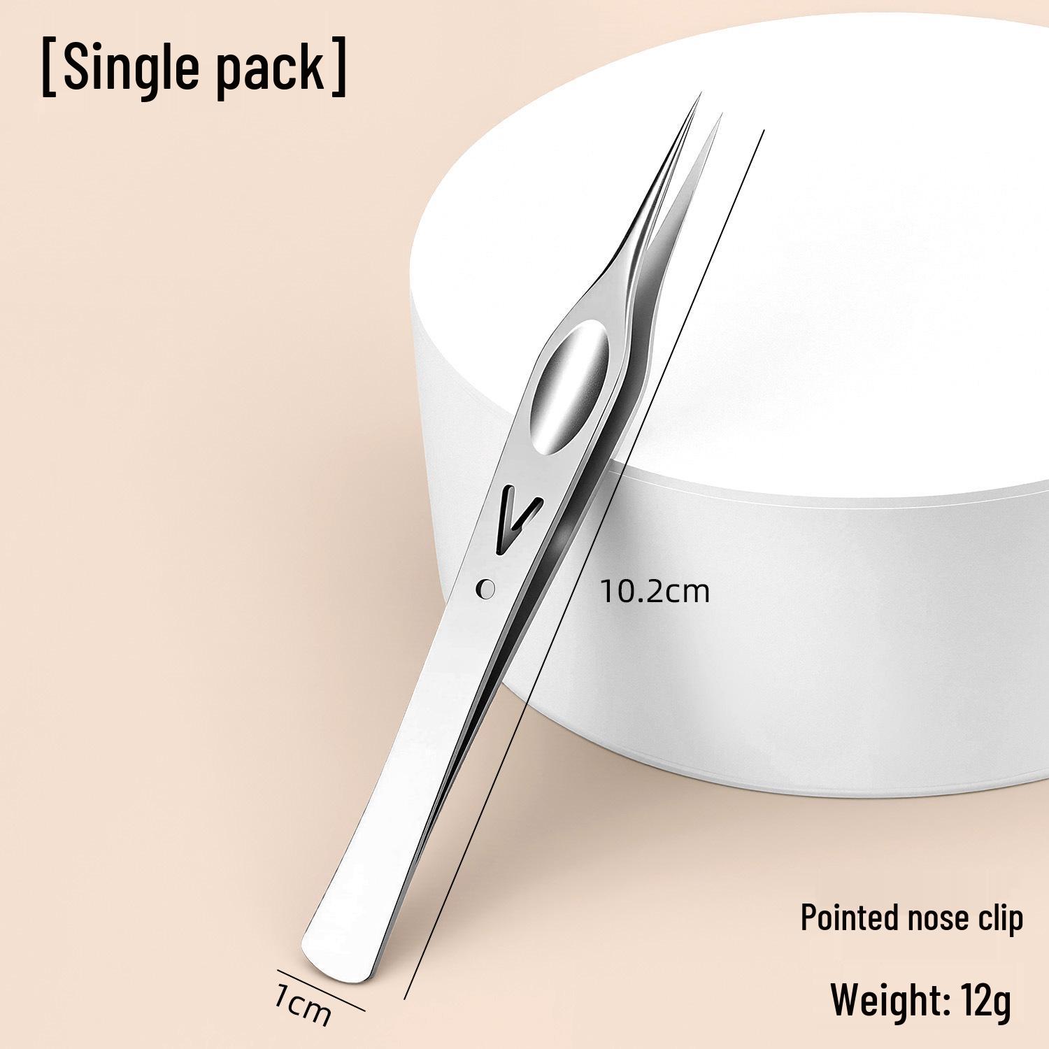 Stainless Steel Ultra-Sharp Blackhead & Acne Tweezers Set: Three-Piece Pimple Removal Tools Single Piece