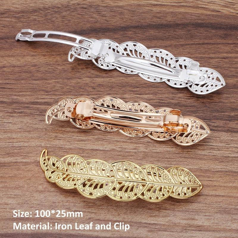 BoYuTe (10 Stück/Lot) Metall Messing Filigran Blume Haarnadel Basis Frauen Haarspangen Handgemachte Materialien