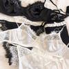 Sexy Underwear Set for Women Ultra-thin Bra Set French Lace Breathable Bralette Female Silk Comfort Bras and Thong Lingerie