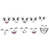Smiling Face Nail Art Stickers DIY Decal Manicure Tips Cartoon Adorable Nail Art Decals for Nail Salons Home Use