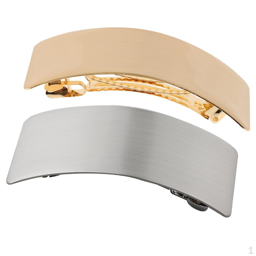 

2x Женский металлический изогнутый манжет для волос, держатель для хвостика, французская заколка-клип