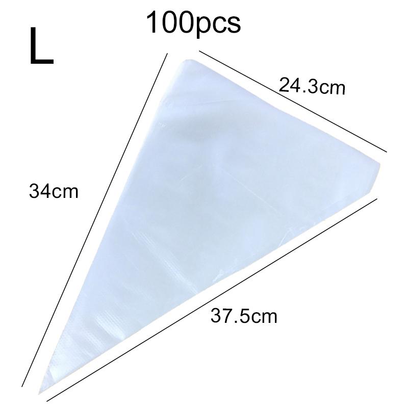 100pcs Disposable Pastry Bags Kitchen Tools Extra Strong Leak-Proof Piping Bags For Cake Decorating Baking Icing Crafts TMZ