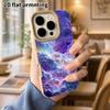 Phone Case: Lambskin 2D Flat Samsung Galaxy A34 A35 M05 M06 S20 S22 S21 FE Plus 5G Protective Case, Aurora Cloud Pattern, Christmas and Halloween Gift