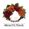 Fall Wreath for Front Door Hydrangea Wreath Autumn Wreath Hello Werath for Outdoor Window Christmas Wreaths for Wall
