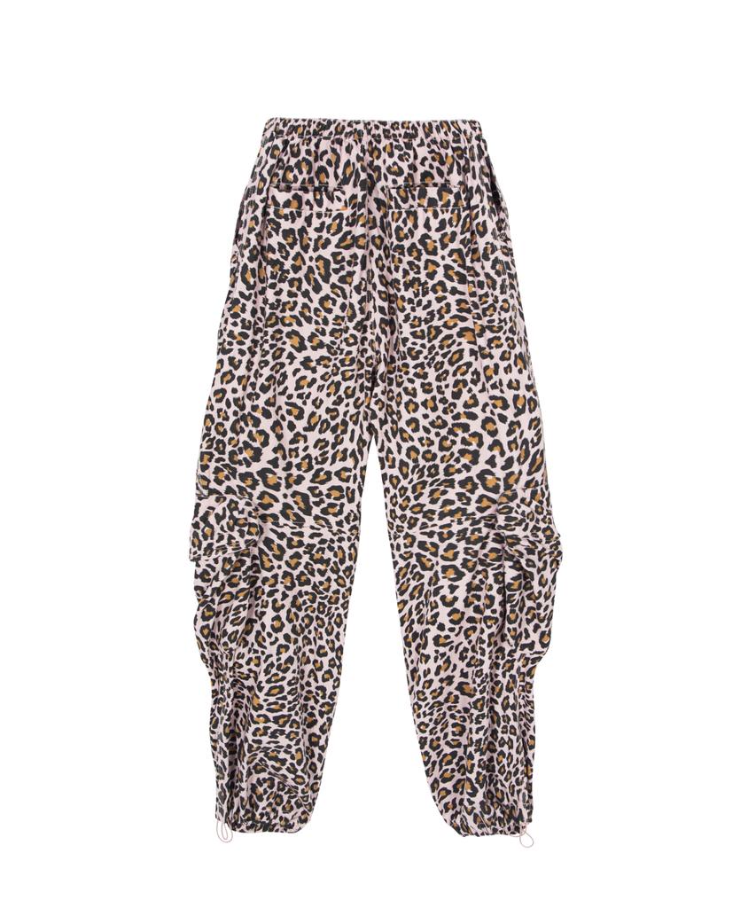 ASIF CALIE Leopard Cargo Pants Pink