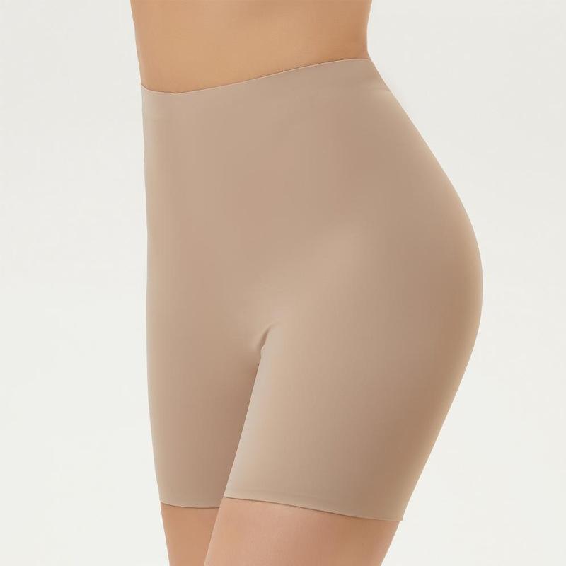 Women Solid Color High Waist Butt Lifting Tummy Control Shaping Safety Pants