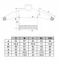 Women's Classic Long Sleeve Striped Turtleneck Sweater MORAJ L Gray