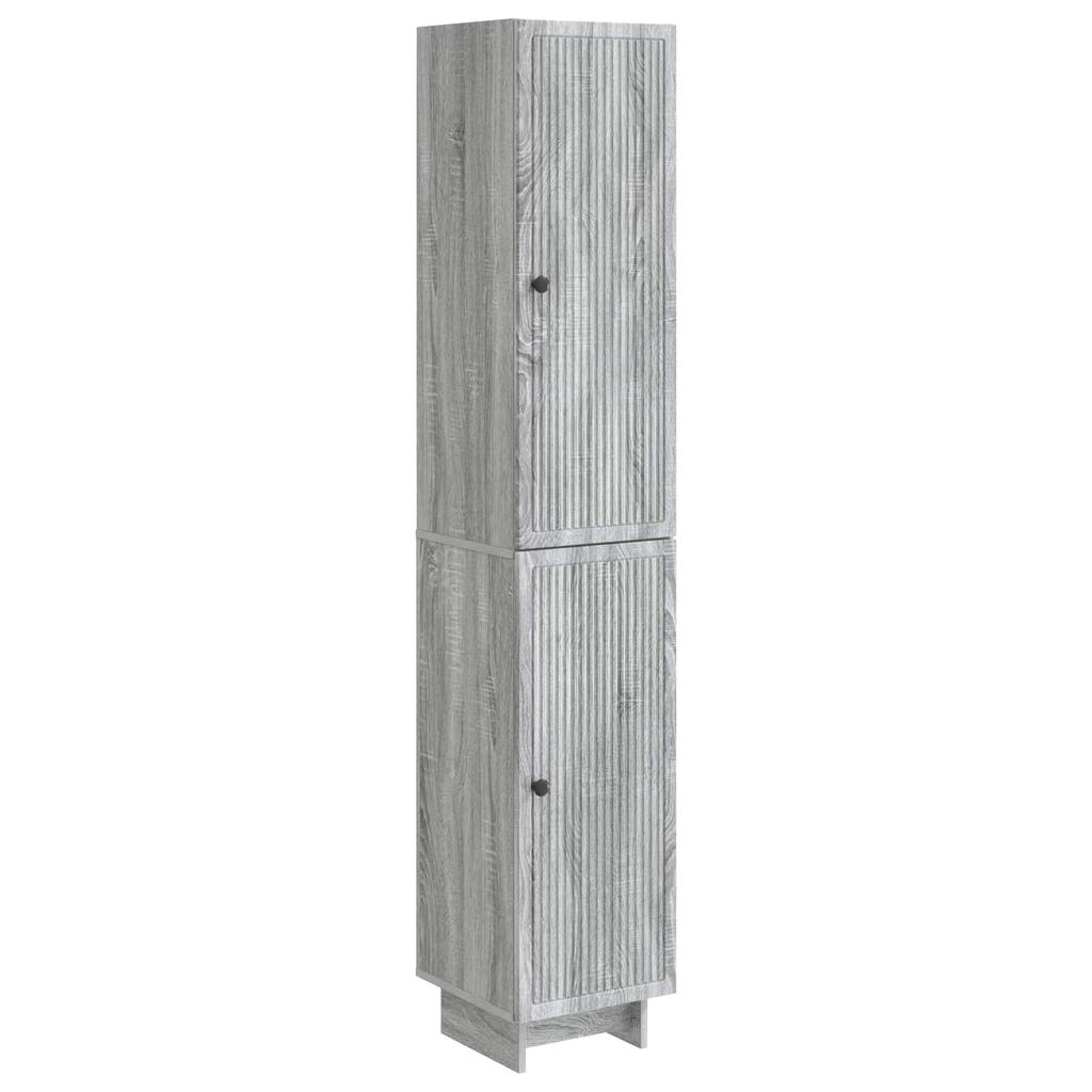 Cabinet Set 2 pcs Grey Sonoma 34.5 x 33 x 90 cm Particleboard