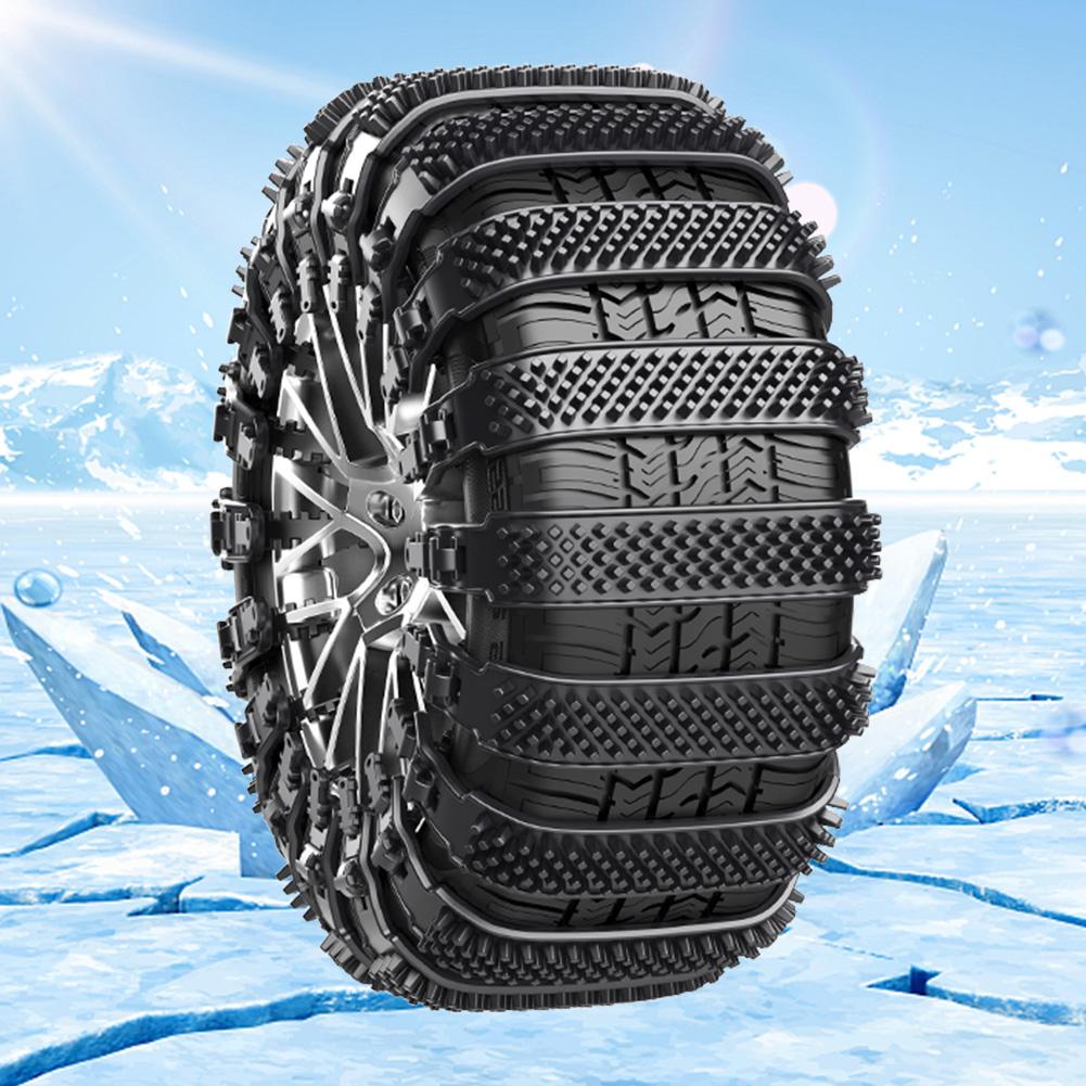 Anti Skid Snow Chains TPU Winter Wheels Chains Thicken Tire Nonskid Chain Strong Toughness Truck SUV Winter Off Road Accessories