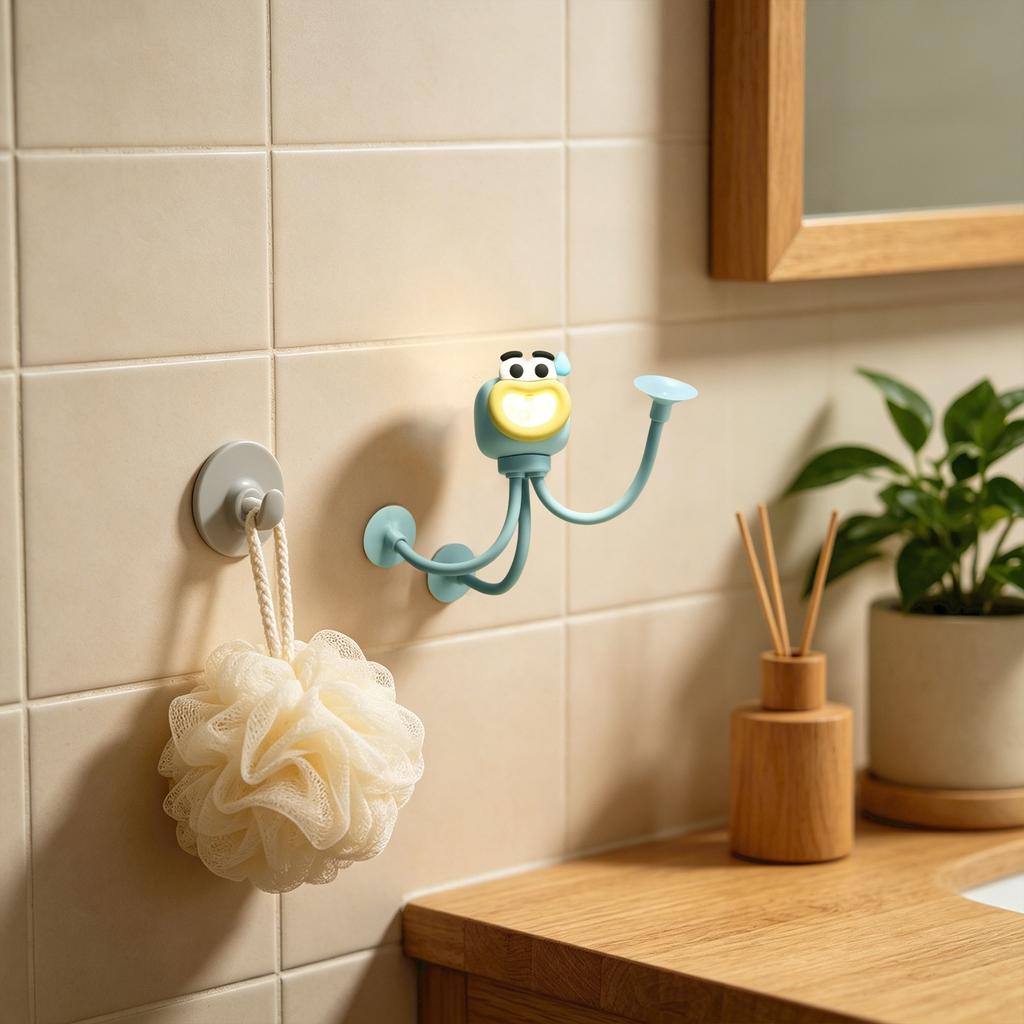 Adjustable Octopus Night Light Flexible Shape Cartoon Design Portable Reading Lamp Suitable for Children's Bedroom and Nursery Use
