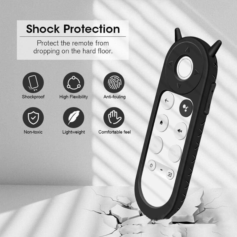 Remote Controls Case for TV Silicone Protective Cover Antidrop Nonslip Soft TV Remote Case