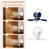 Compactly DC5V Hanging Fan Remote Operated 3Wind Gears Ceiling Fan Quiet Cooling For Home Camping Bed Tent Space