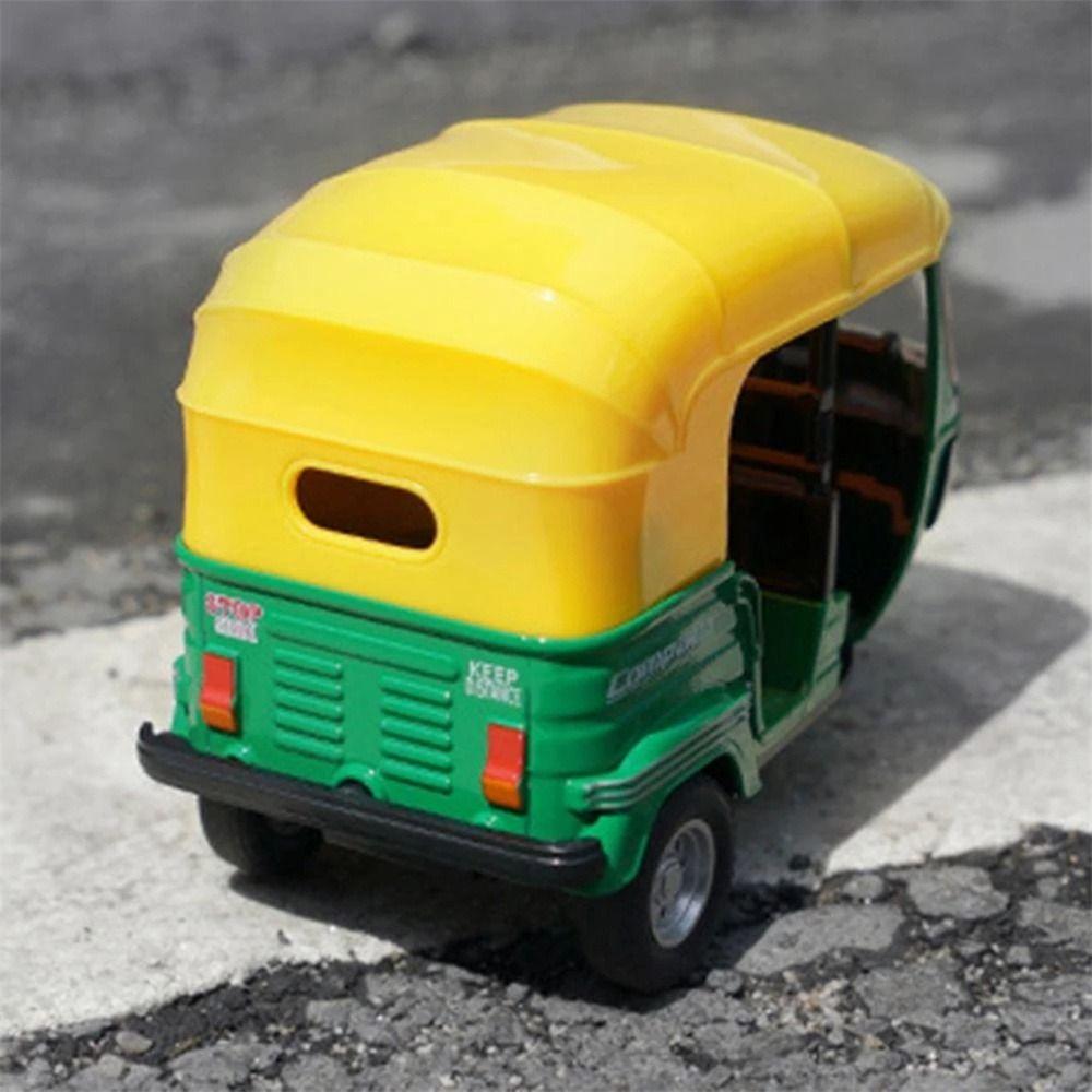 Play Toy Vehicle Set Birthday Gift Indian Tricycle Tricycle Toy Simulation Tricycle Tricycle Model