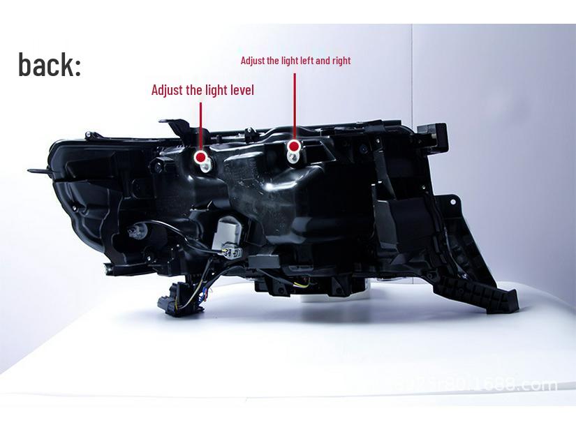 LED Headlight Assembly for Land Cruiser - High-End Lens with Daytime Running Light