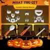 Halloween Kürbisschnitzset, Edelstahl-Ausstecher-Set, DIY Jack O'Lantern Werkzeug zur Kürbisdekoration, Backgeschenk