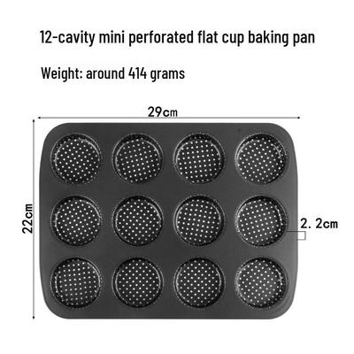 ZISIZ Mini Perforated Hamburger Bun Mold Set