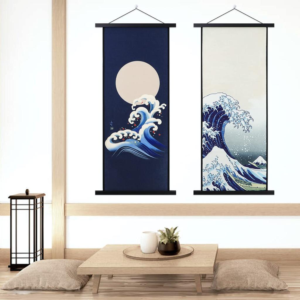 Benjia Tapestry Rod Magnet Natural Wood A4 Poster Frame Width 21cm Tenugui Poster Hanger Furoshiki Noren Rod Namie Amuro Wall Hanging Poster Interior