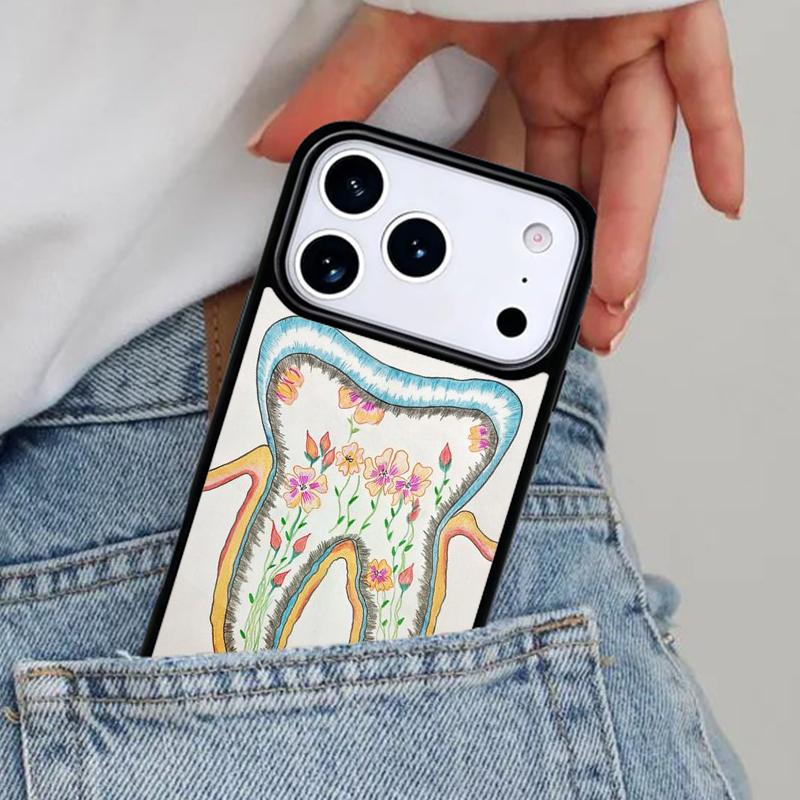 Dentist Dental Tooth Phone Case for iPhone 16e 15 14 13 12 17 Pro Max Plus Air 17pro Cover Coque