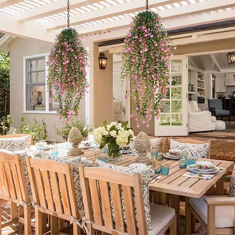 4PC Vibrant Garden Simulation Vines Balcony Fade-Proof Daisy Wedding Multicolored Home Decor Multiple Options Available