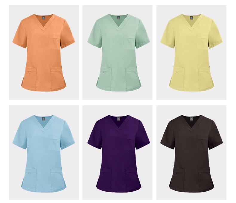 Unisex Plus Size Nurse and Salon Uniform Set - Various Colors Available
