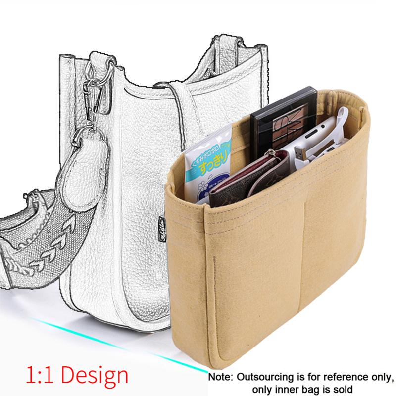 EverToner For H Evelyne 16 29 33 Insert Bag Felt Makeup Organizer Bag Inner Purse Portable Base Shaper