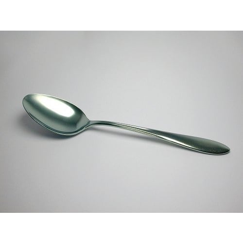 Horie Titanium Cutlery Dessert Spoon, Titanium Silver, TC-04-02