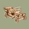 Build Your Own Classic Car 3D Wooden Puzzle Model Kit - a Fun and Educational DIY Gift
