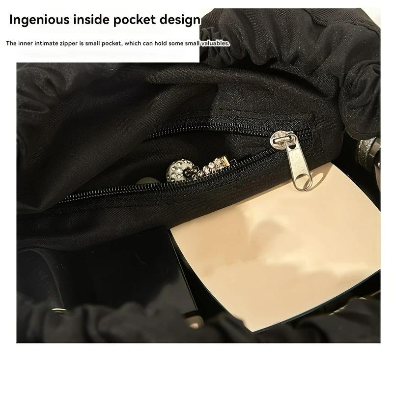 Rope-drawing Cosmetic Bag Portable Travel Storage Bag Large-capacity Folding Waterproof Washing Bag Makeup Pouch Bags