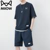 MIIOW Men's Summer Short Sleeve T-shirt & Shorts Set