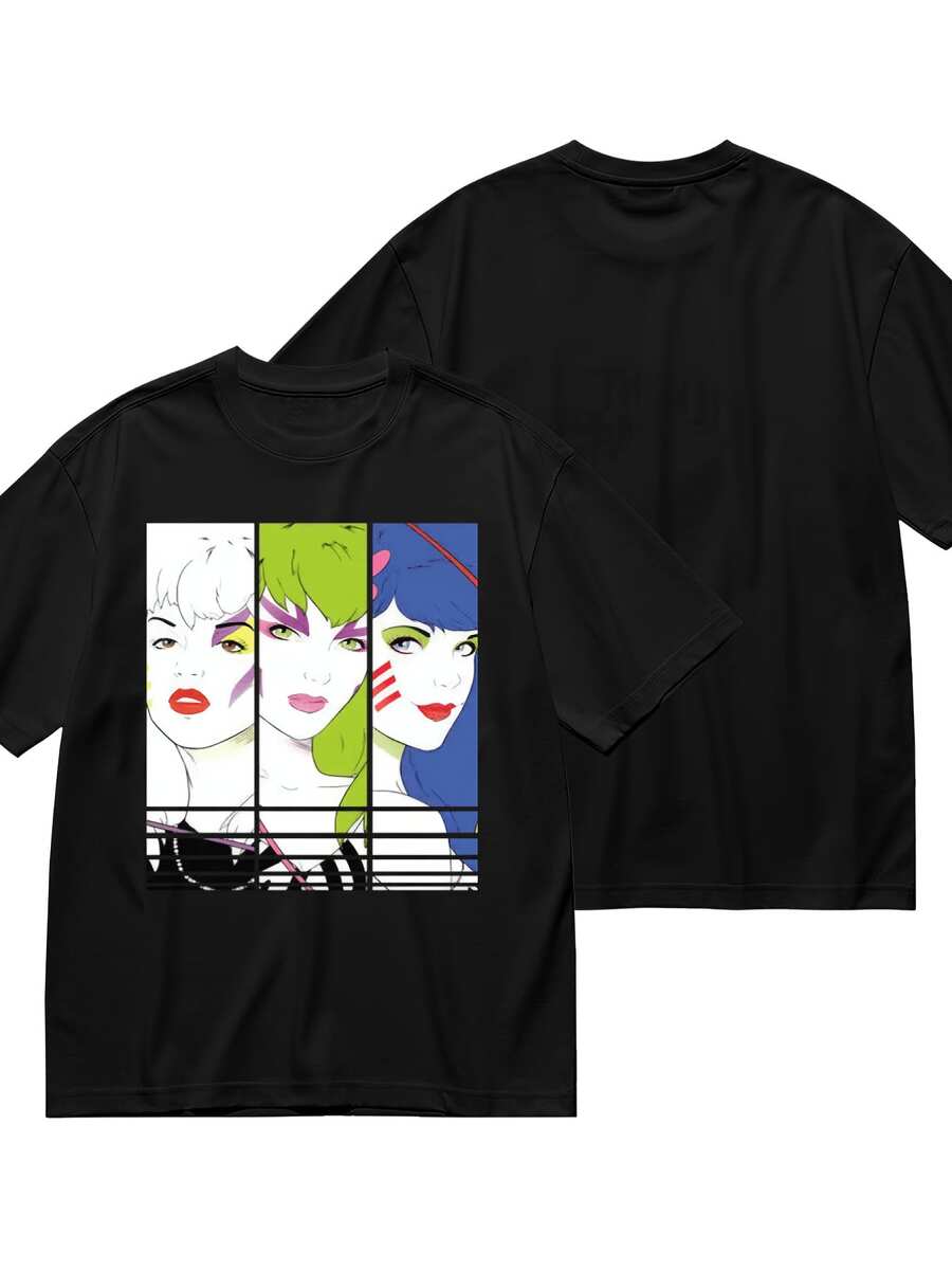 

Jem The Holograms Our Songs Are BetterWithout Saxophone Misfits Trio Graphic TShirt Black 4XL