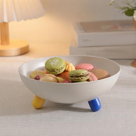 Frutero para encimera de cocina, Cesta de almacenamiento de plástico grande con soporte, Bol de servir multifuncional para centro de mesa de mesa de comedor