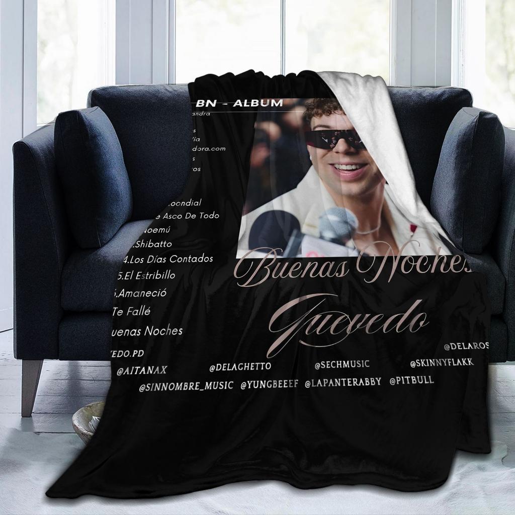 Rapper QUEVEDO Spain Blankets Flannel Decoration Breathable Lightweight Throw Blankets for Home Bedroom Rug Piece