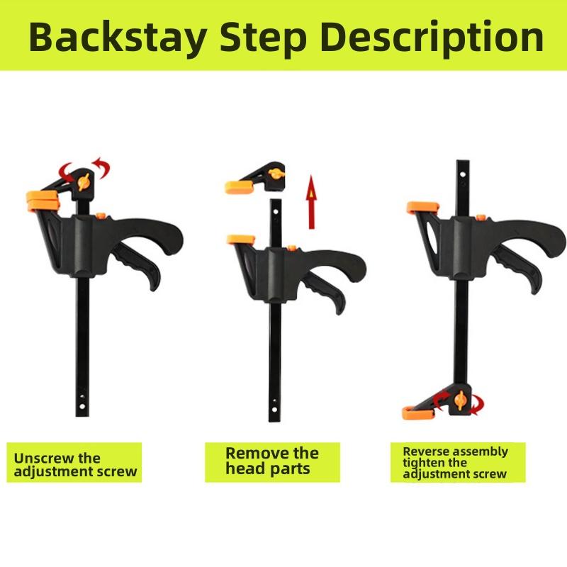 1 Stück/5 Stück Holzbearbeitung Mini 4 Zoll F-Klemme Locator Nylon Schnell Holzbrettklemme Metall Festklemme Handwerkzeug Set
