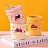 Cartoon Stainless Steel Mug Insulated Leakproof Drinking Cup Stylish Tea Cup  Gym