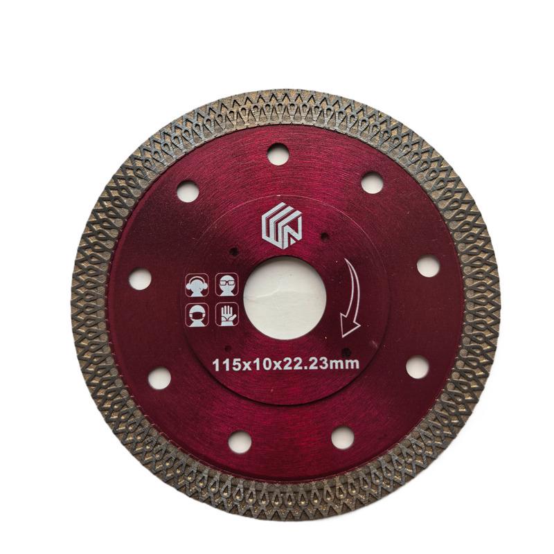 115mm Ultra-Thin Diamond Porcelain Tile Cutting Blade for Angle Grinders - Ideal for Ceramic and Slabs