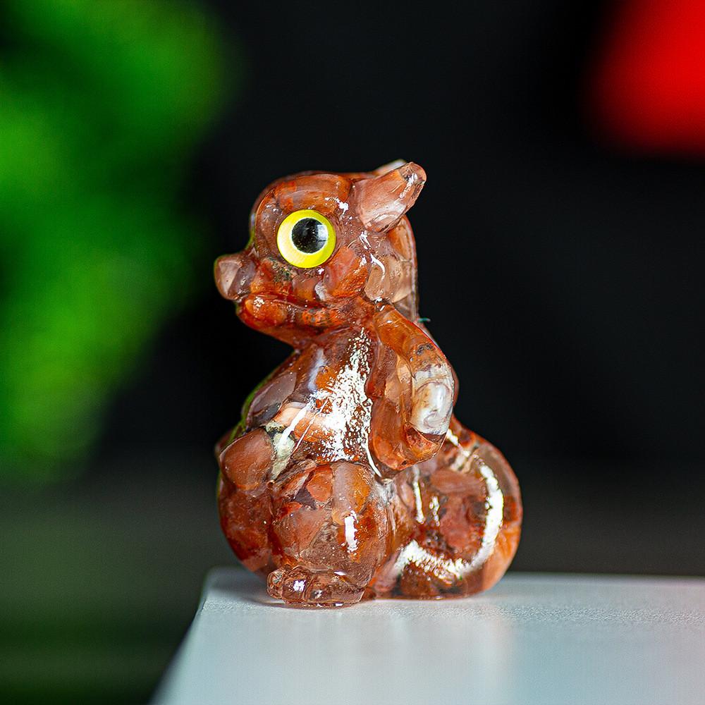 Crystal Energy Dragon Figurine Resin Craft For Office Decor Gift For Friends