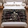 Other Similar Designs Theme Soft Blanket Personalized Custom Name Text Print Warm Blanket Home Sofa Bedroom Decor