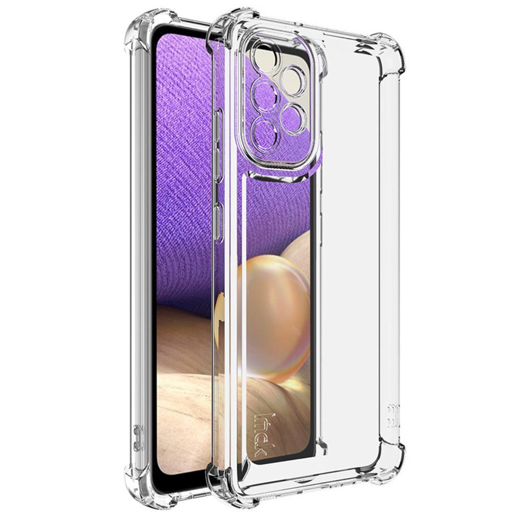 

IMAK UX-4 Series for Samsung Galaxy A32 4G (EU Version) Case Straight Frame Four Corner Shockproof Clear TPU Cover A