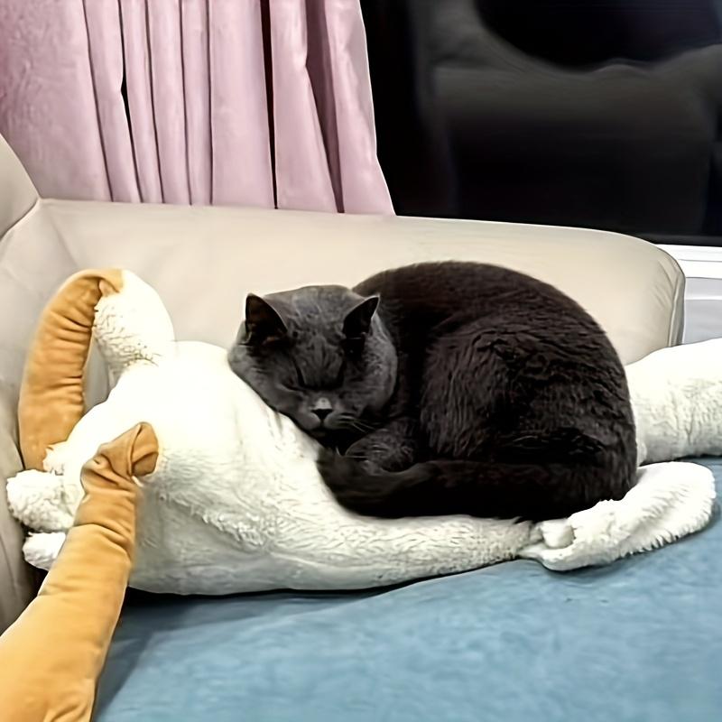 1pc White/grey/brown Soft Duck Feather Plush Toy, Dog Companion Toy, Release Dogs Energy, Suitable for Large, Medium and Small Pets