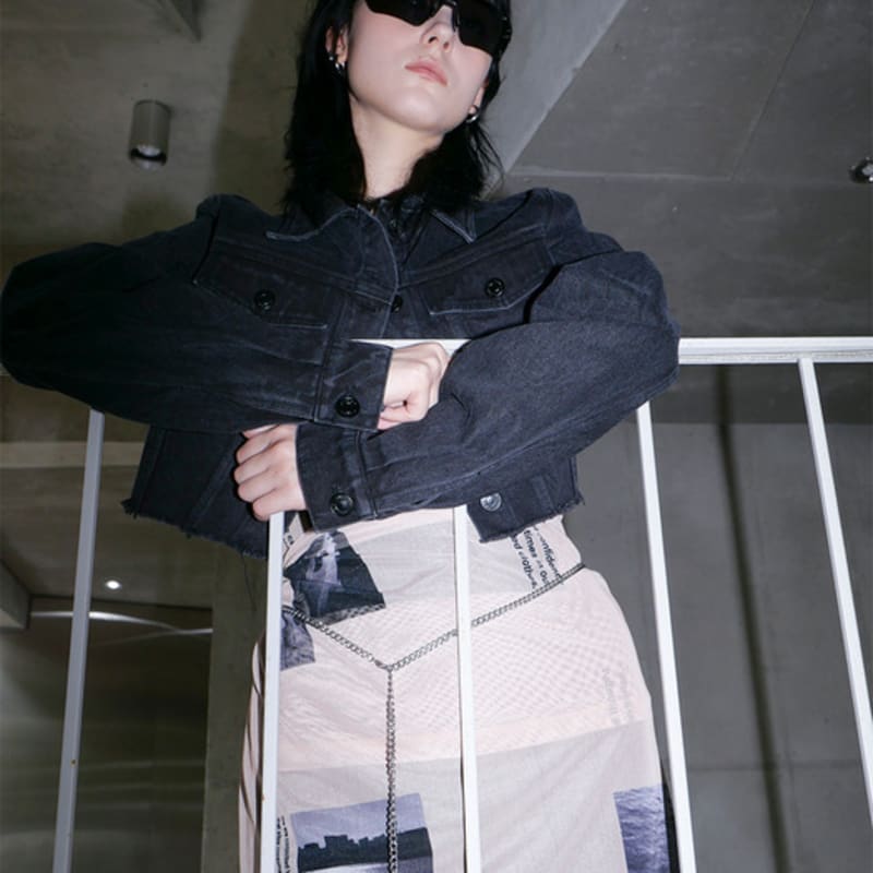 Ellonarc Nude Mesh Scarf_beige