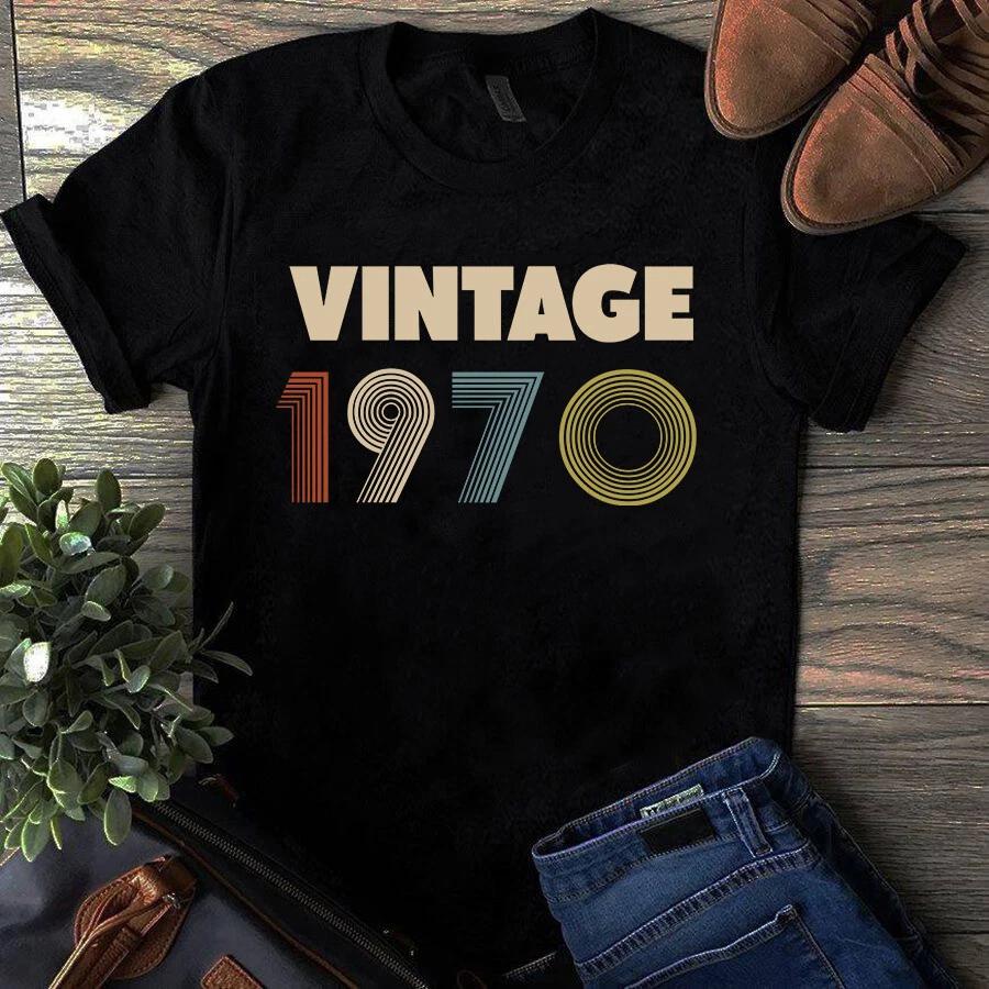 Men s and Women s T-shirts Vintage 1970 years old Men Women XXL