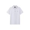 Letter Logo Embroidered Short Sleeve Polo Shirt Men Polo Shirts White 8NZF70-Z8M9Z