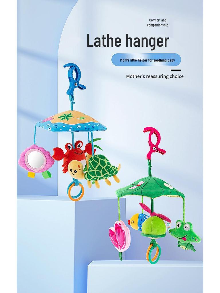 Happy Monkey Baby Crib Mobile: Newborn Bed Hanging Wind Chime & Sleep Aid Toy