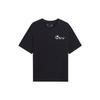 Li Ning Sports Fashion Collection T Shirts Unisex Black Crew Neck Moderate Straight Fit AHSSA57-2