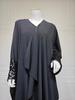 Modest Solid Color Abaya Cardigan - One Size Long Robe for Middle East and Dubai
