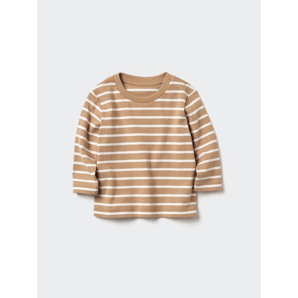 

Uniqlo Япония футболка с круглым вырезом 32 BEIGE/100