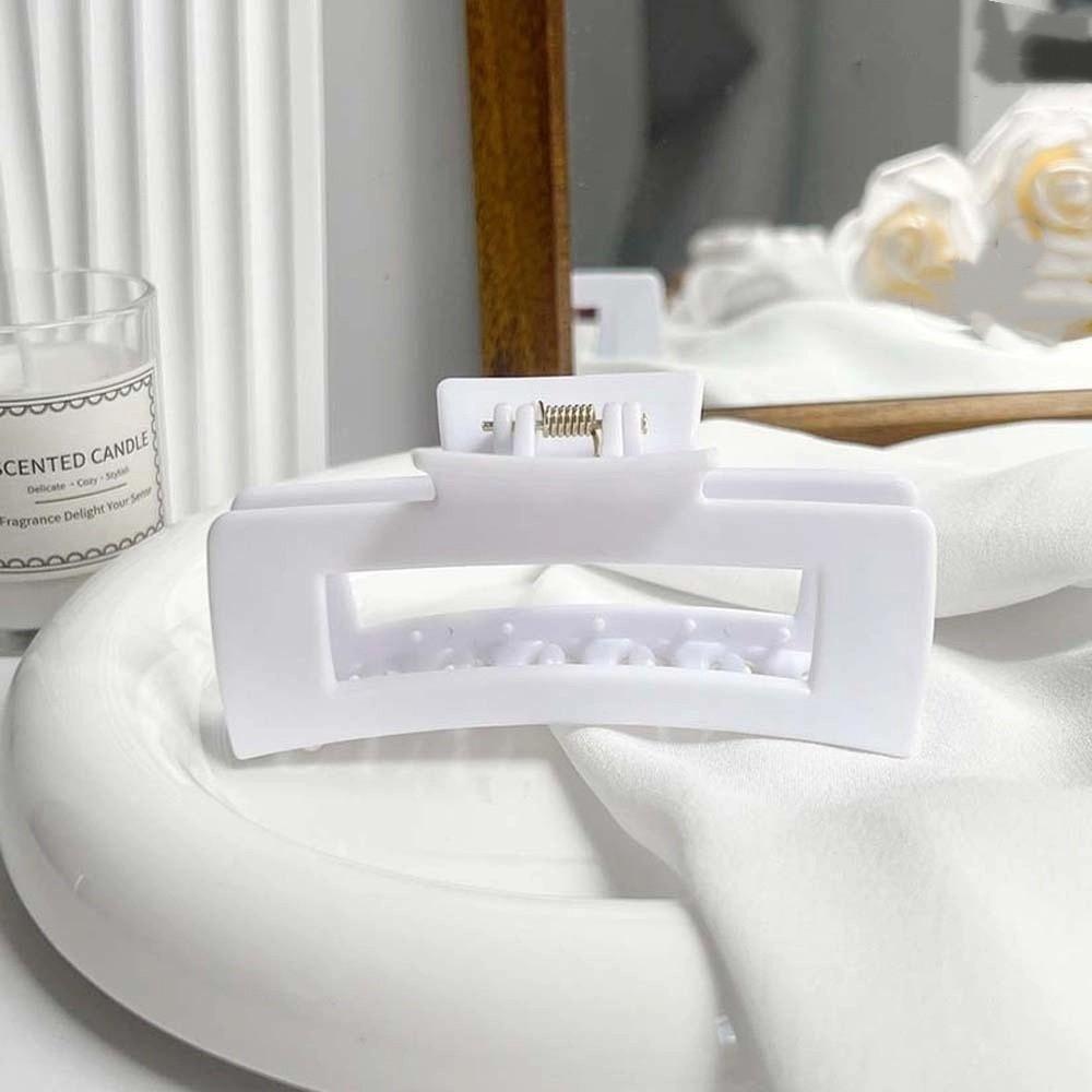 Silikonowy Klips do Włosów w Kształcie Rekina Styl Koreański Bezpieczny Prosty Kształt Pazur do Włosów Jednolity Kolor Klips Rekin Imprezowy