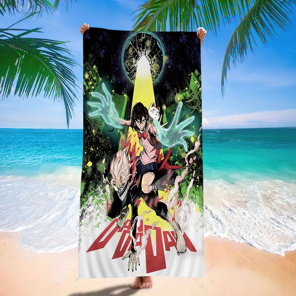 Classic Anime D-DandadanS Microfiber Blanket Quick Drying Beach Towels Oversized Printing Super Absorbent Pool Towel Blanket