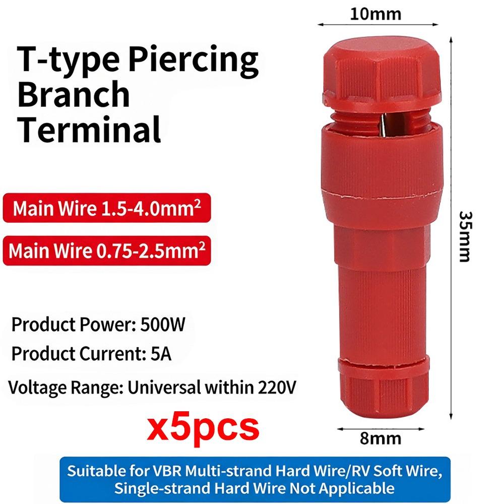 Piercing Type Fastlock Piercing Terminal Crimp Wiring Terminal  Outdoor Lighting Fixtures